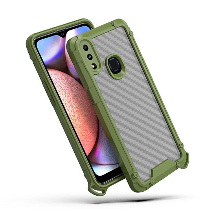 For Samsung Galaxy A10s Gold-Shield Series Shockproof PC + TPU Case