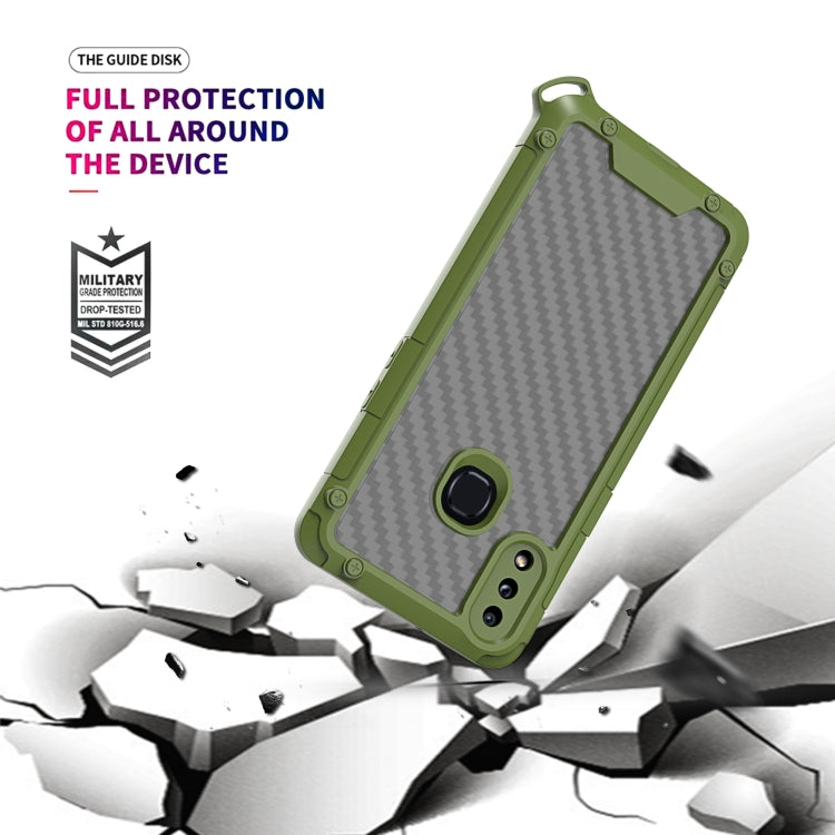 For Samsung Galaxy A10s Gold-Shield Series Shockproof PC + TPU Case