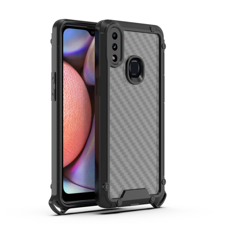 For Samsung Galaxy A10s Gold-Shield Series Shockproof PC + TPU Case