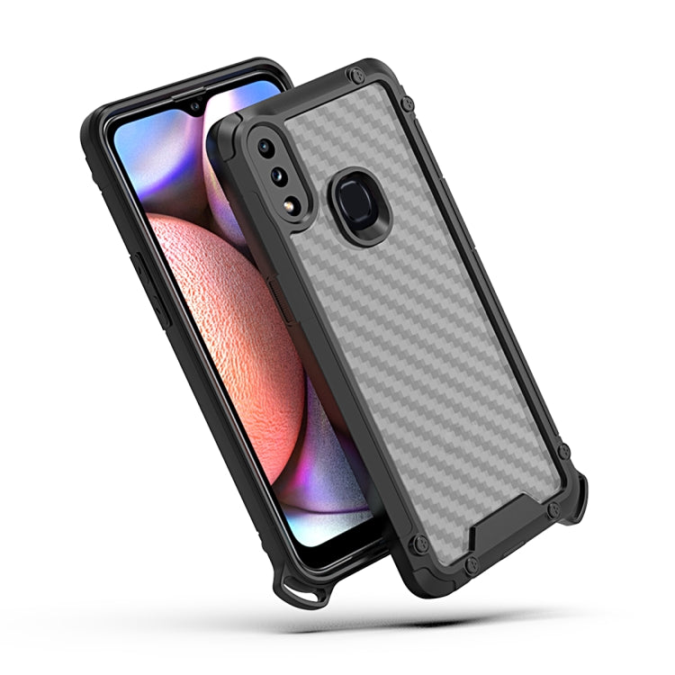For Samsung Galaxy A10s Gold-Shield Series Shockproof PC + TPU Case