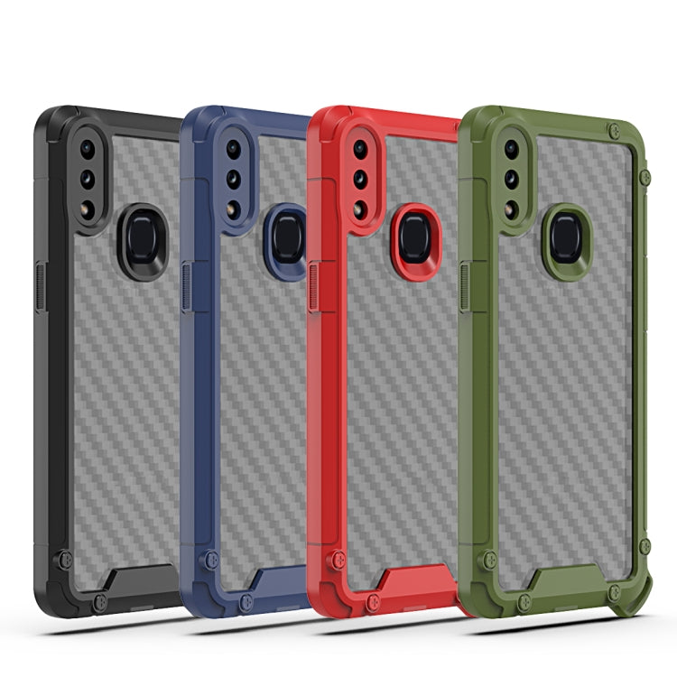 For Samsung Galaxy A10s Gold-Shield Series Shockproof PC + TPU Case