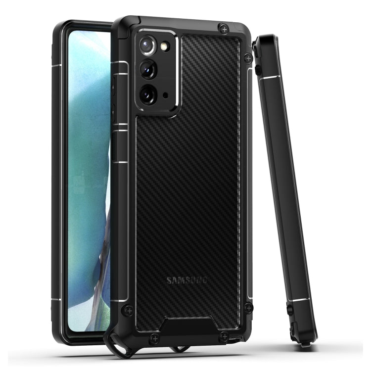 For Samsung Galaxy Note20 Gold-Shield Series Shockproof PC + TPU Case