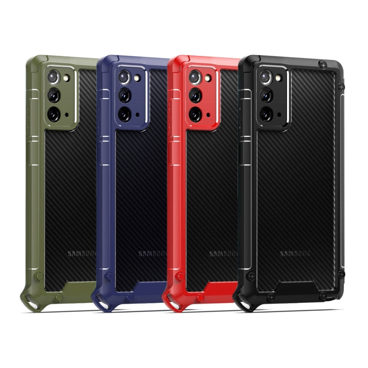 For Samsung Galaxy Note20 Gold-Shield Series Shockproof PC + TPU Case