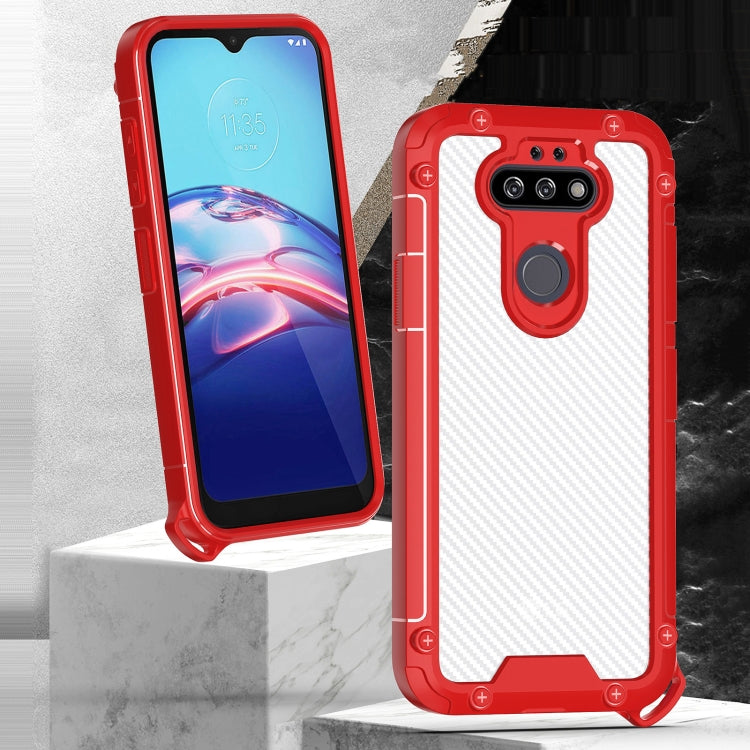 For LG K31 Gold-Shield Series Shockproof PC + TPU Case