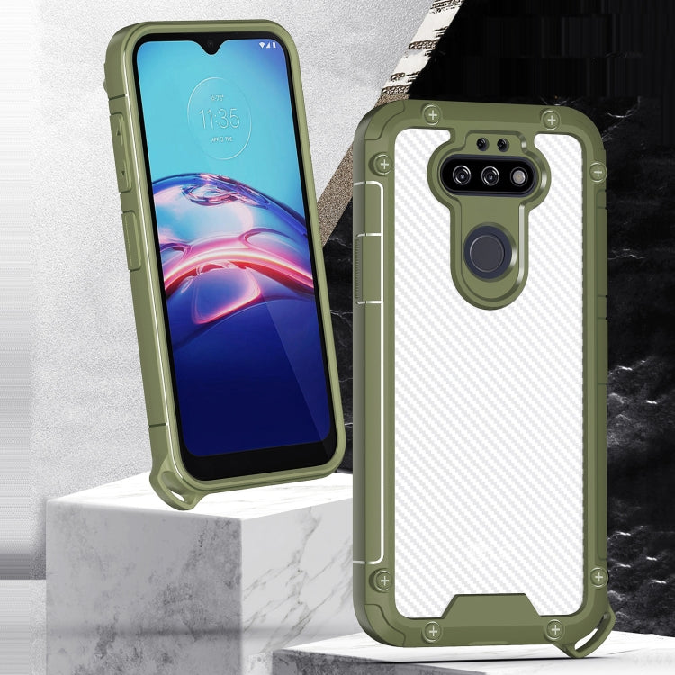 For LG K31 Gold-Shield Series Shockproof PC + TPU Case