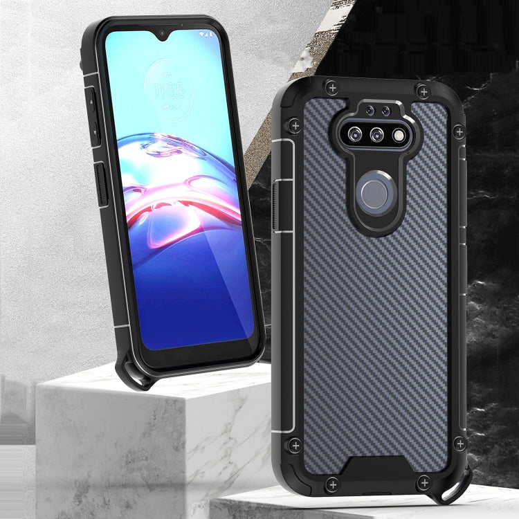 For LG K31 Gold-Shield Series Shockproof PC + TPU Case