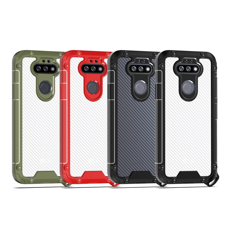 For LG K31 Gold-Shield Series Shockproof PC + TPU Case
