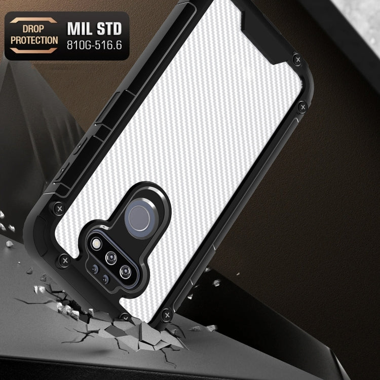 For LG K31 Gold-Shield Series Shockproof PC + TPU Case