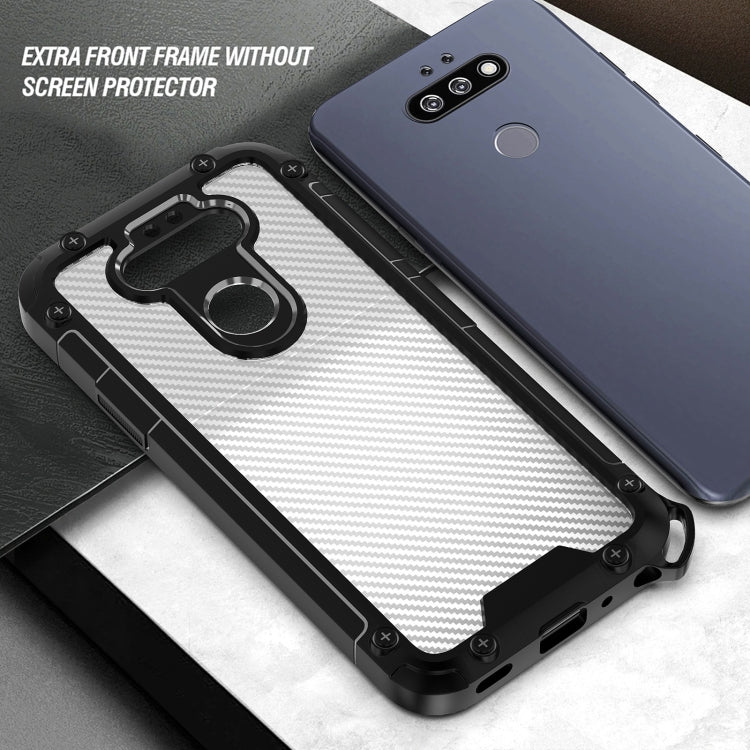 For LG K31 Gold-Shield Series Shockproof PC + TPU Case