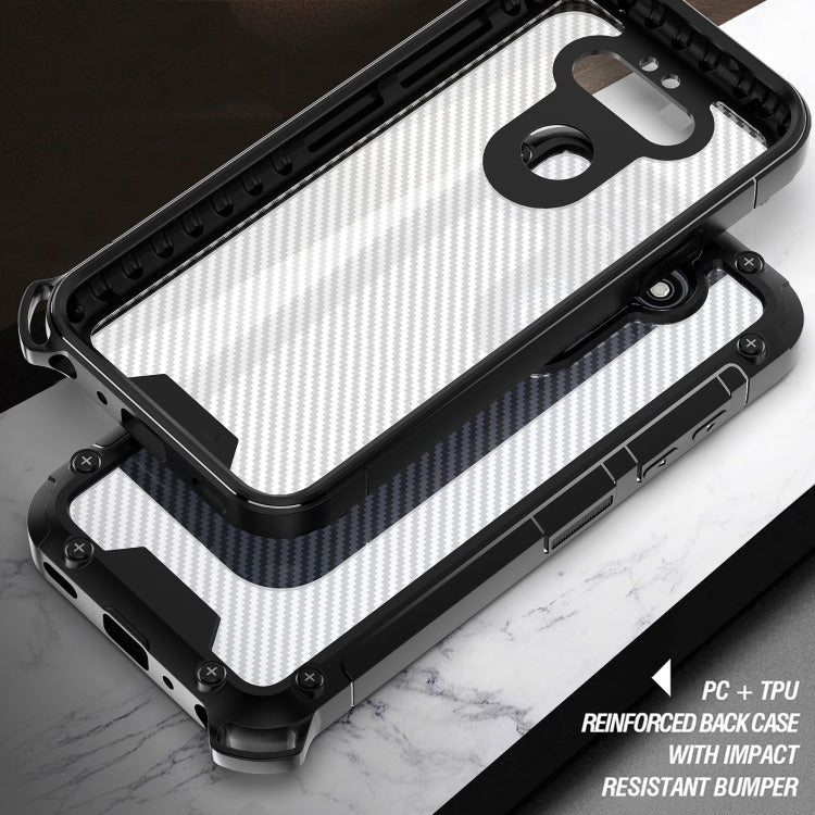 For LG K31 Gold-Shield Series Shockproof PC + TPU Case