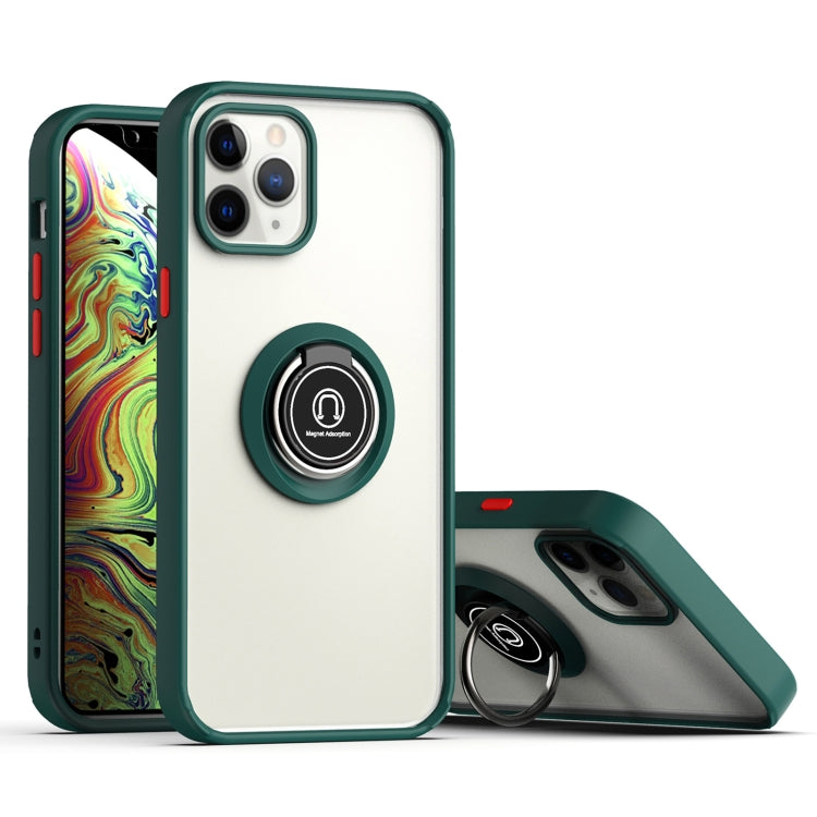 For iPhone 12 mini Q Shadow 2 Generation Series TPU + Acrylic Protective Case with 360 Degrees Rotate Ring Holder