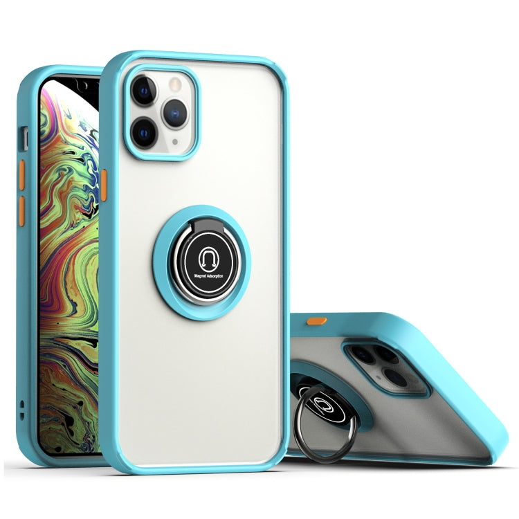 For iPhone 12 mini Q Shadow 2 Generation Series TPU + Acrylic Protective Case with 360 Degrees Rotate Ring Holder