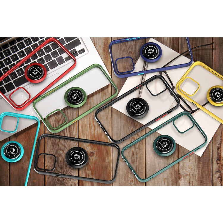 For iPhone 12 mini Q Shadow 2 Generation Series TPU + Acrylic Protective Case with 360 Degrees Rotate Ring Holder