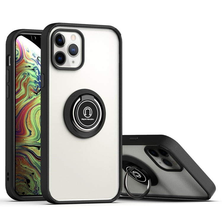 For iPhone 12 Pro Max Q Shadow 2 Generation Series TPU + Acrylic Protective Case with 360 Degrees Rotate Ring Holder