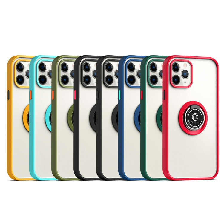 For iPhone 12 Pro Max Q Shadow 2 Generation Series TPU + Acrylic Protective Case with 360 Degrees Rotate Ring Holder