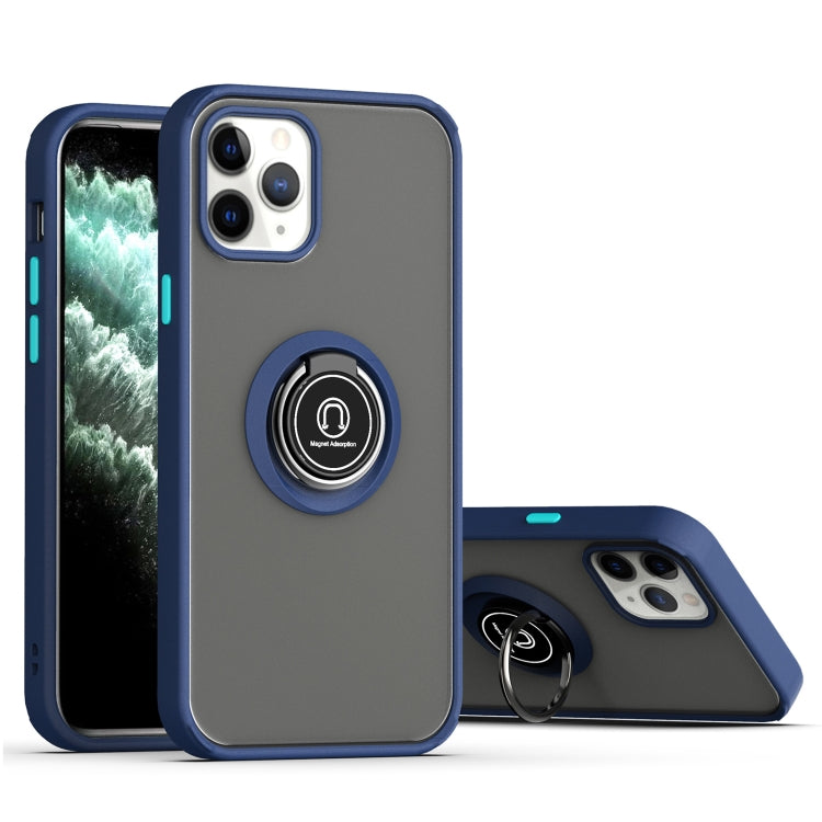 For iPhone 12 mini Q Shadow 1 Generation Series TPU + PC Protective Case with 360 Degrees Rotate Ring Holder