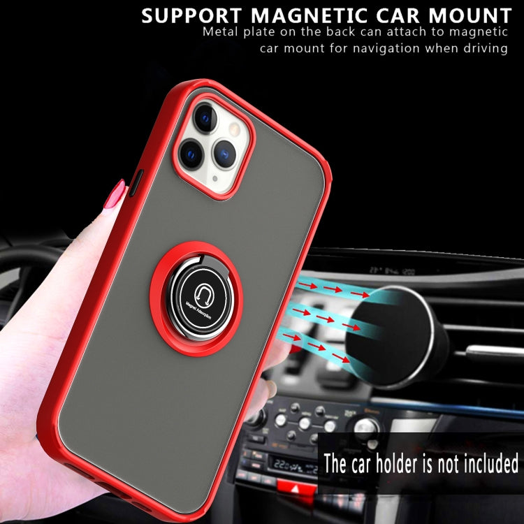 For iPhone 12 mini Q Shadow 1 Generation Series TPU + PC Protective Case with 360 Degrees Rotate Ring Holder
