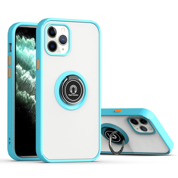 For iPhone 12 Pro Max Q Shadow 1 Generation Series TPU + PC Protective Case with 360 Degrees Rotate Ring Holder