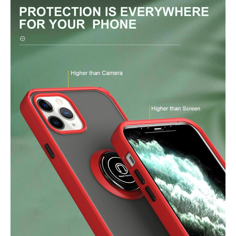 For iPhone 12 Pro Max Q Shadow 1 Generation Series TPU + PC Protective Case with 360 Degrees Rotate Ring Holder