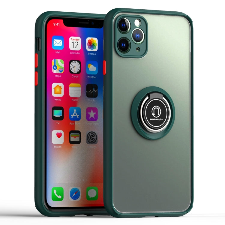 For iPhone 11 Q Shadow 2 Generation Series TPU + Acrylic Protective Case with 360 Degrees Rotate Ring Holder