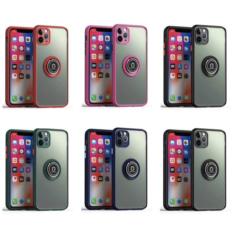 For iPhone 11 Q Shadow 2 Generation Series TPU + Acrylic Protective Case with 360 Degrees Rotate Ring Holder