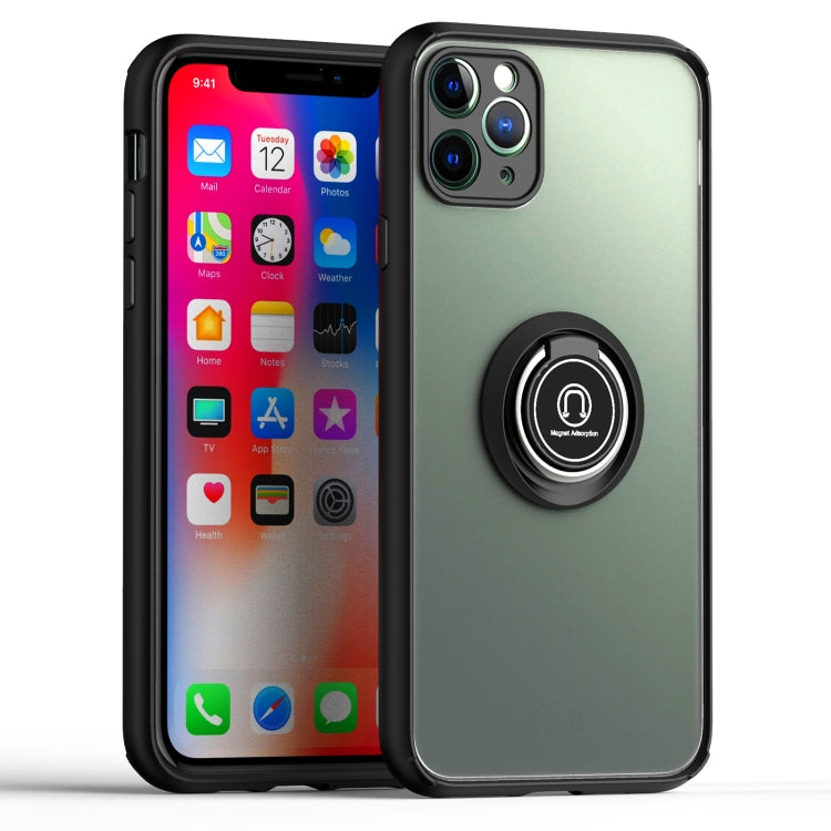For iPhone 11 Pro Max Q Shadow 2 Generation Series TPU + Acrylic Protective Case with 360 Degrees Rotate Ring Holder