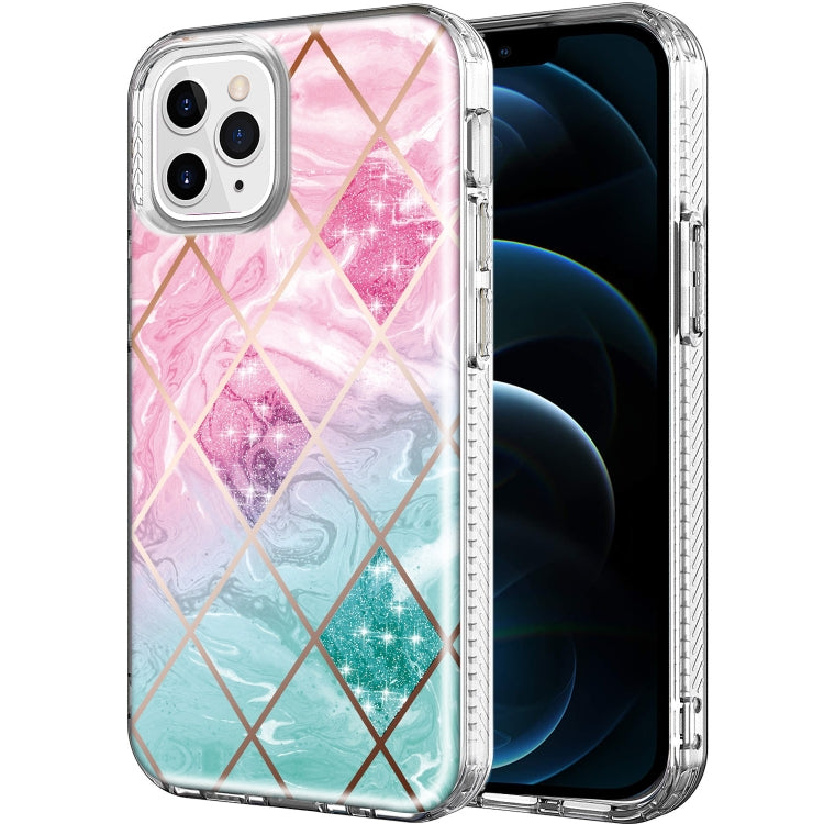 For iPhone 12 Pro Max Shockproof Electroplating IMD Protective Case