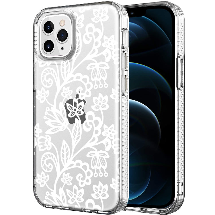 For iPhone 12 Pro Max Shockproof Electroplating IMD Protective Case