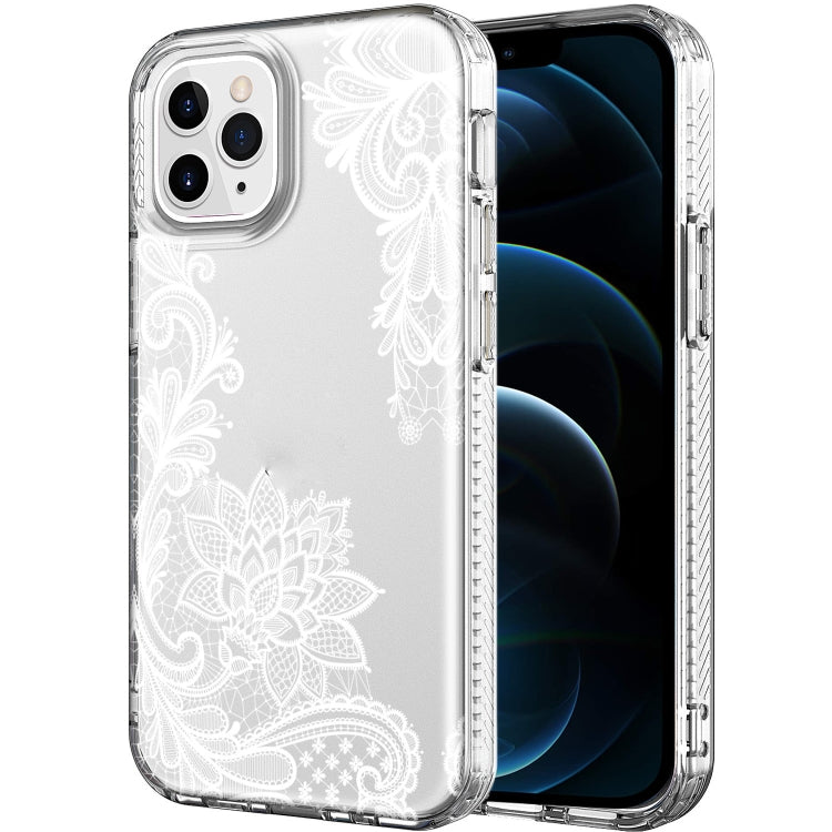 For iPhone 12 Pro Max Shockproof Electroplating IMD Protective Case