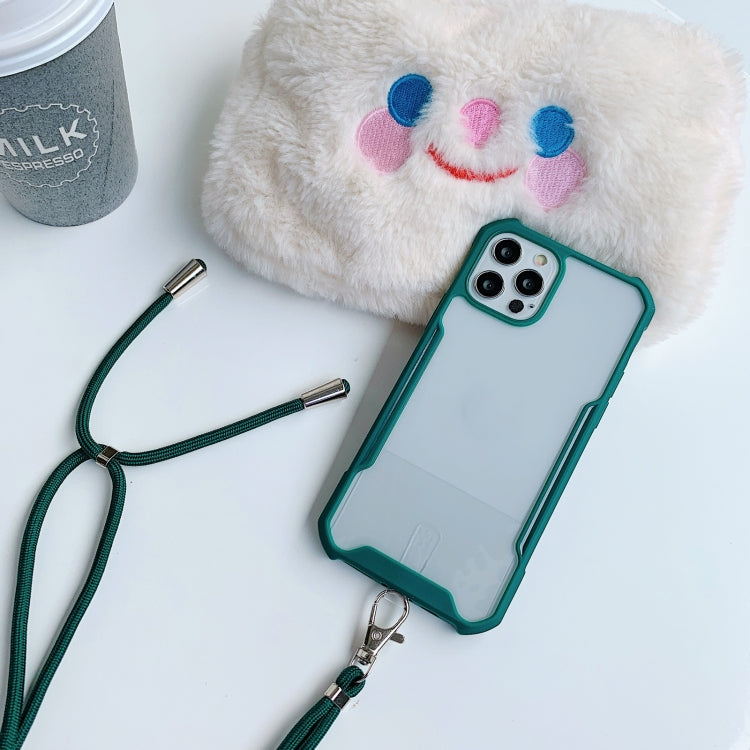For Samsung Galaxy Note20 Acrylic + Color TPU Shockproof Case with Neck Lanyard
