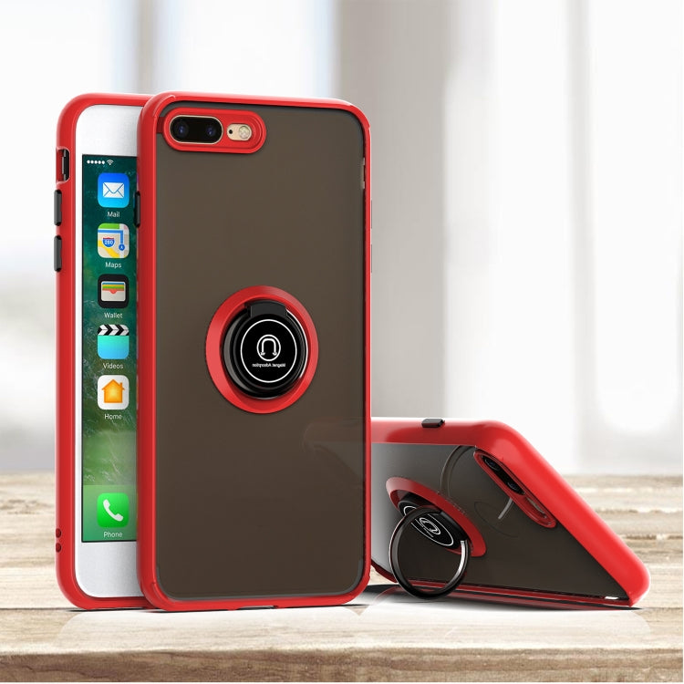 Q Shadow 1 Generation Series TPU + PC Protective Case with 360 Degrees Rotate Ring Holder For iPhone 8 Plus