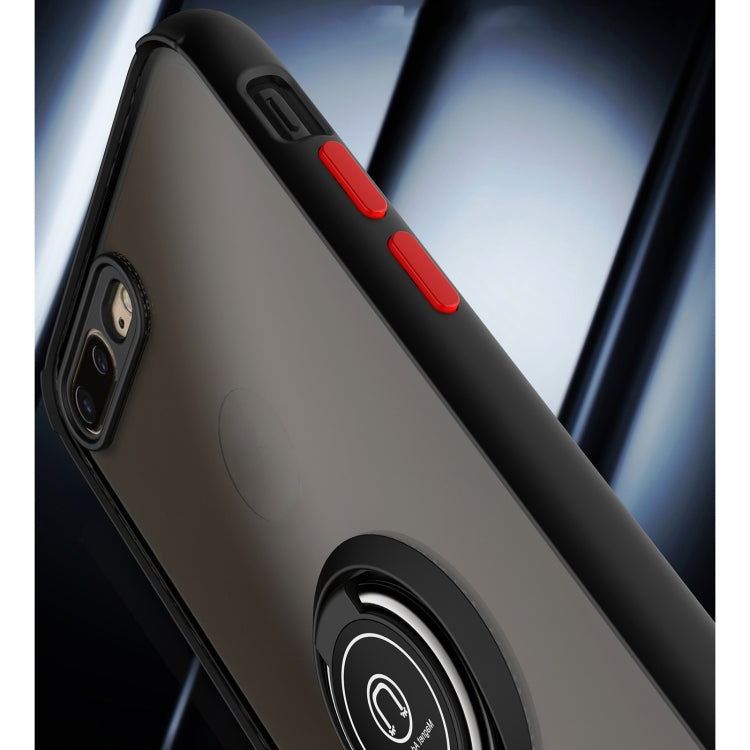 Q Shadow 1 Generation Series TPU + PC Protective Case with 360 Degrees Rotate Ring Holder For iPhone 8 Plus