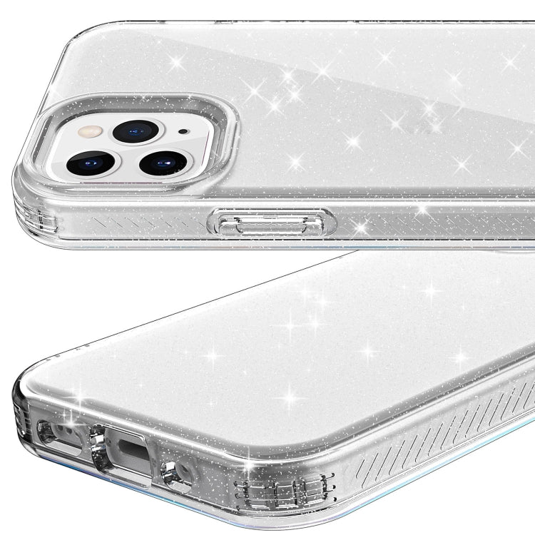 For iPhone 12 / 12 Pro Transparent Glitter Powder Protective Case