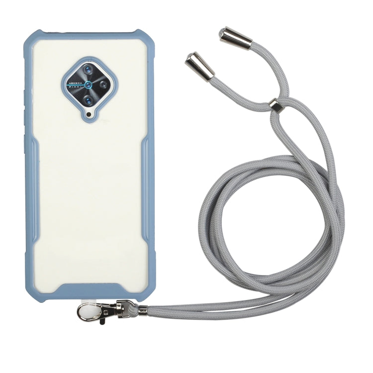 For vivo S1 Pro (Indian Version) / Y9s Acrylic + Color TPU Shockproof Case with Neck Lanyard