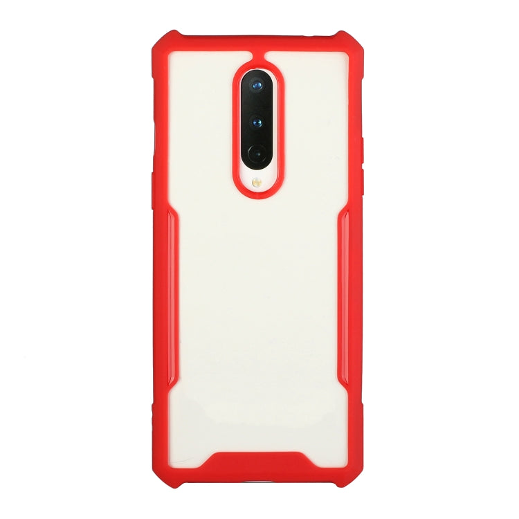For OnePlus 6 Acrylic + Color TPU Shockproof Case with Neck Lanyard
