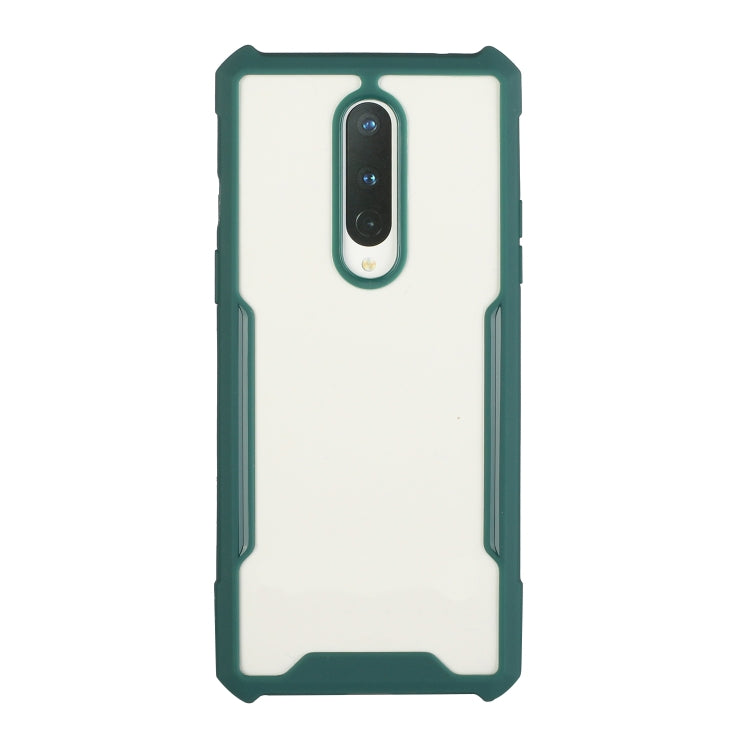For OnePlus 6 Acrylic + Color TPU Shockproof Case with Neck Lanyard