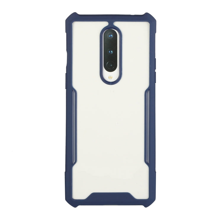 For OnePlus 6 Acrylic + Color TPU Shockproof Case with Neck Lanyard