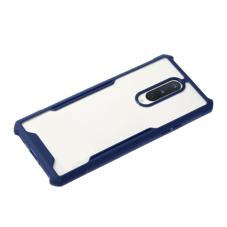 For OnePlus 6 Acrylic + Color TPU Shockproof Case with Neck Lanyard