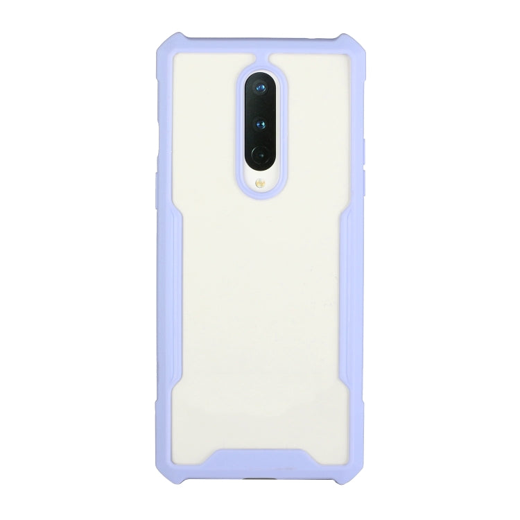 For OnePlus 6T Acrylic + Color TPU Shockproof Case with Neck Lanyard