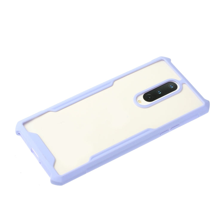 For OnePlus 6T Acrylic + Color TPU Shockproof Case with Neck Lanyard