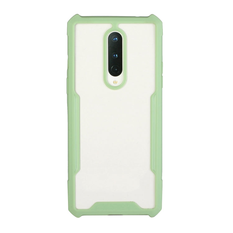 For OnePlus 6T Acrylic + Color TPU Shockproof Case with Neck Lanyard