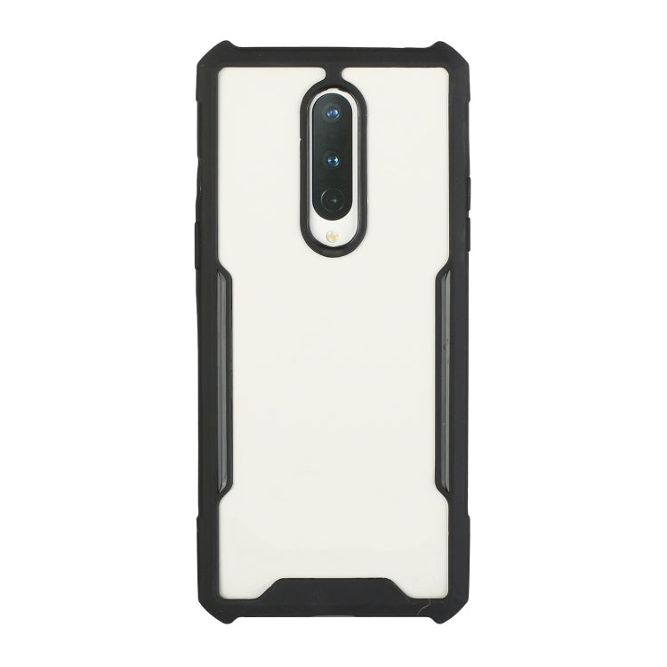 For OnePlus 6T Acrylic + Color TPU Shockproof Case with Neck Lanyard