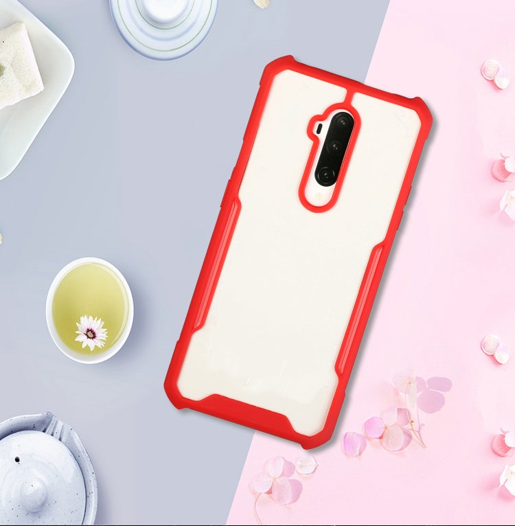 For OnePlus 7 Pro Acrylic + Color TPU Shockproof Case with Neck Lanyard