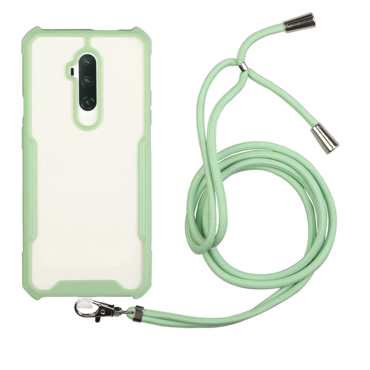 For OnePlus 7 Pro Acrylic + Color TPU Shockproof Case with Neck Lanyard
