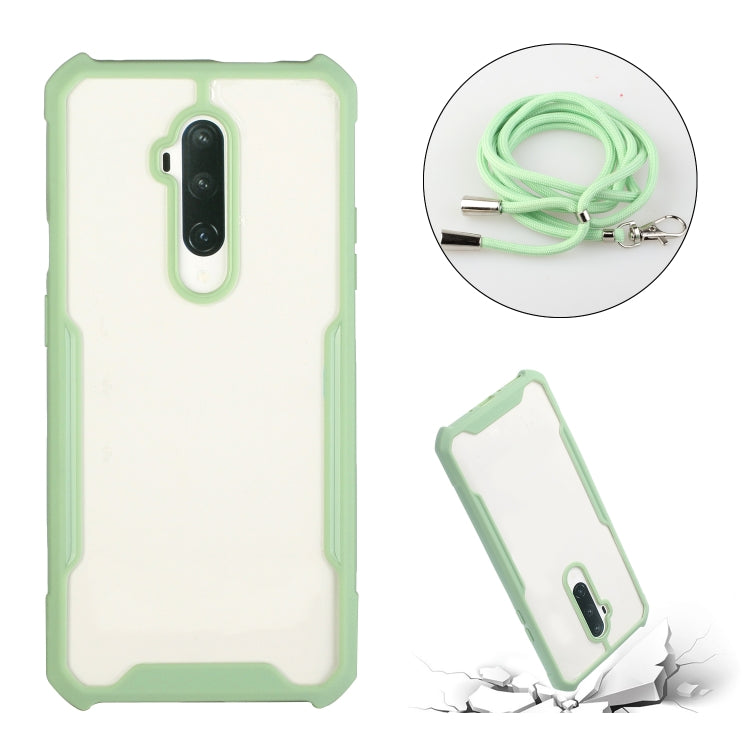 For OnePlus 7 Pro Acrylic + Color TPU Shockproof Case with Neck Lanyard