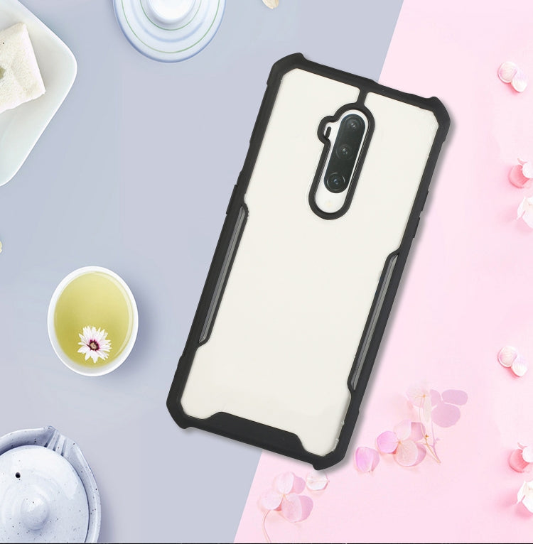 For OnePlus 7 Pro Acrylic + Color TPU Shockproof Case with Neck Lanyard