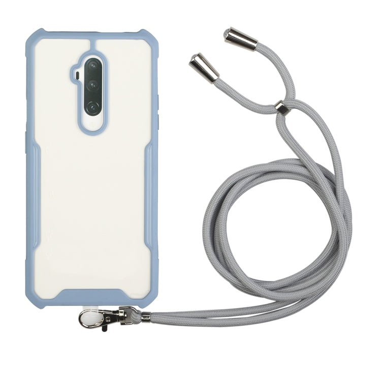 For OnePlus 7 Pro Acrylic + Color TPU Shockproof Case with Neck Lanyard