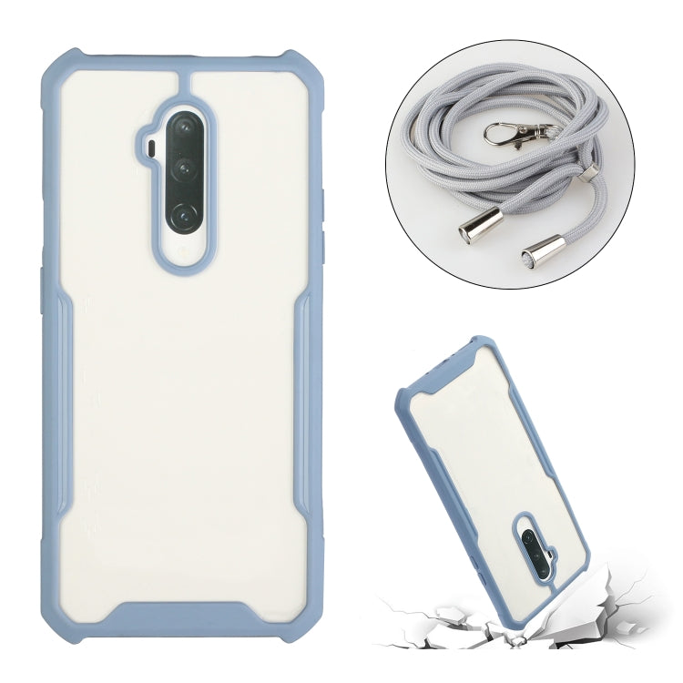 For OnePlus 7 Pro Acrylic + Color TPU Shockproof Case with Neck Lanyard