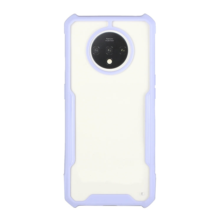 For OnePlus 7T Acrylic + Color TPU Shockproof Case with Neck Lanyard