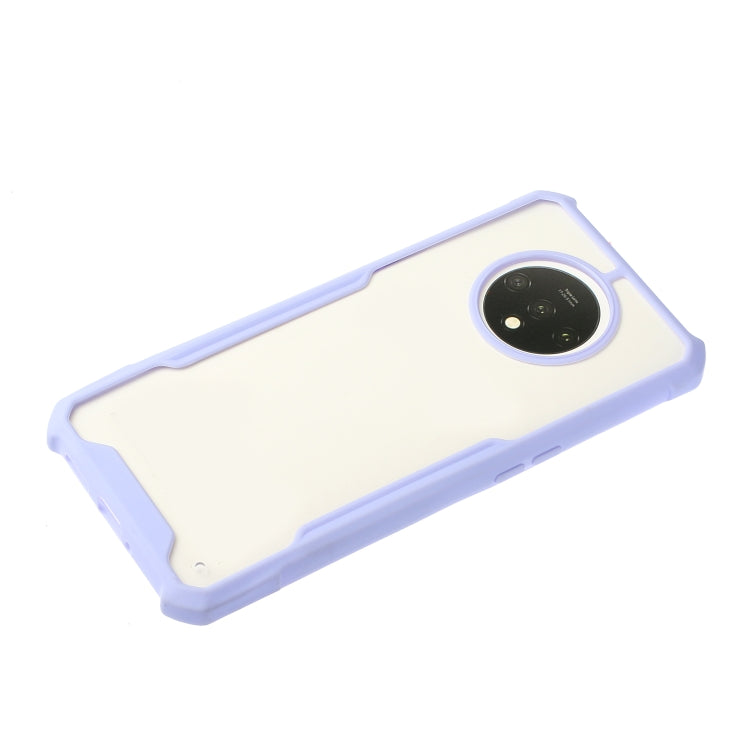 For OnePlus 7T Acrylic + Color TPU Shockproof Case with Neck Lanyard